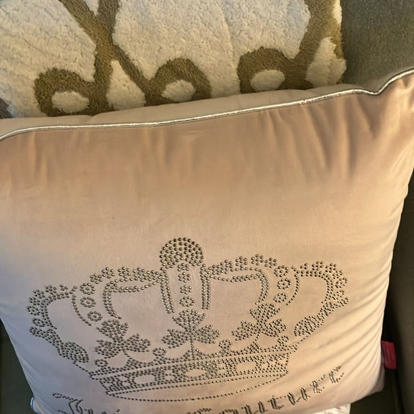 ✨Juicy Couture htf 💎BLING💎 gorgeous throw / accent pillow NWT - Picture 9 of 16